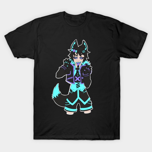 Kawaii Wolf Boy T-Shirt by DOGwithBLANKET